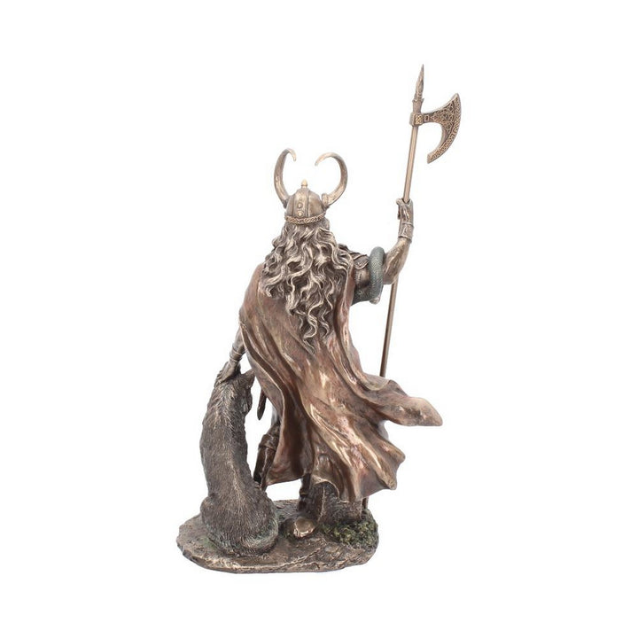Bronzed Loki-Norse Trickster God Figurine 35cm G1990F6