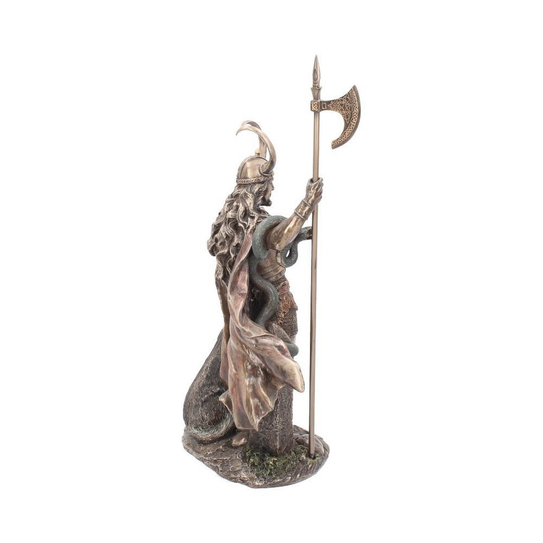 Bronzed Loki-Norse Trickster God Figurine 35cm G1990F6