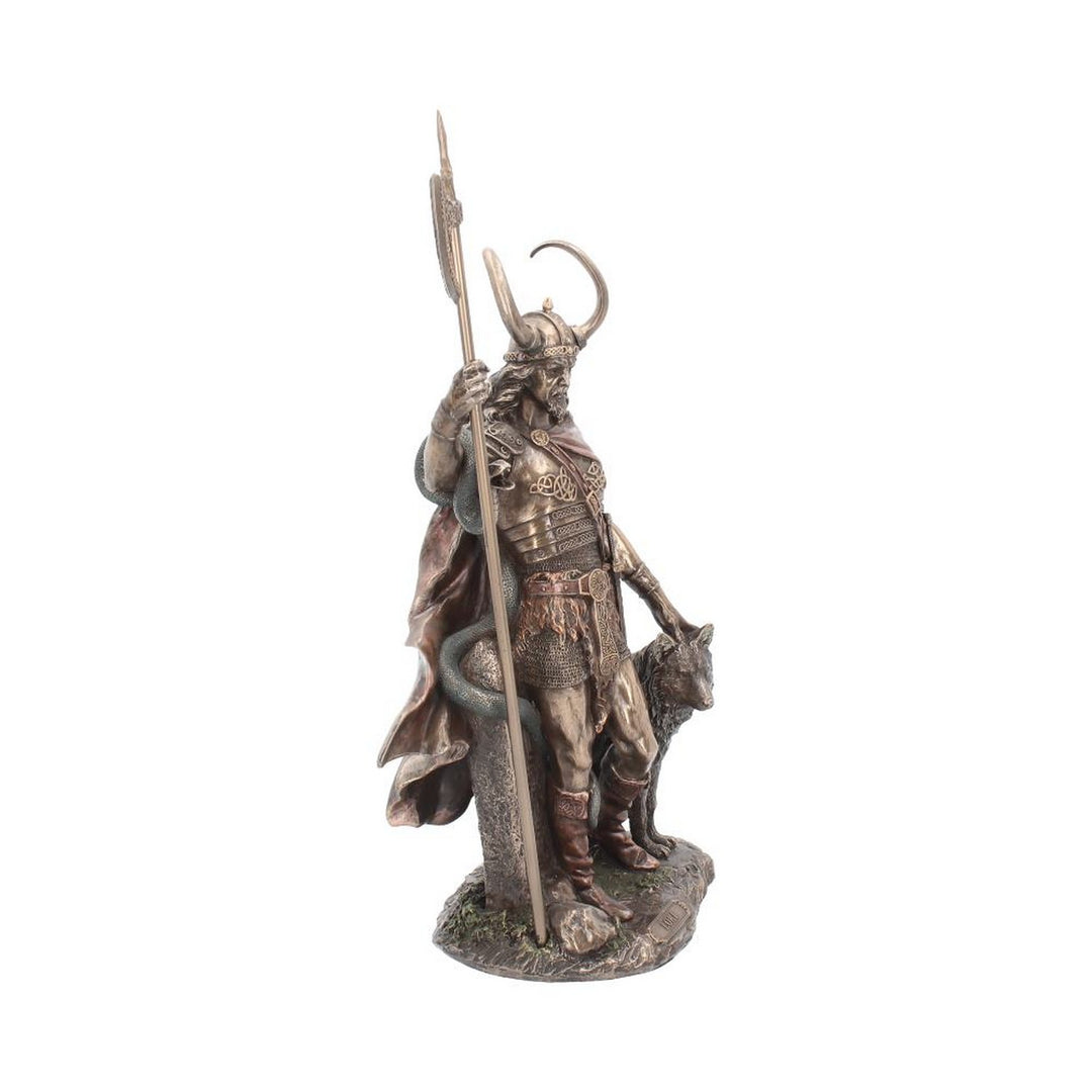 Bronzed Loki-Norse Trickster God Figurine 35cm G1990F6