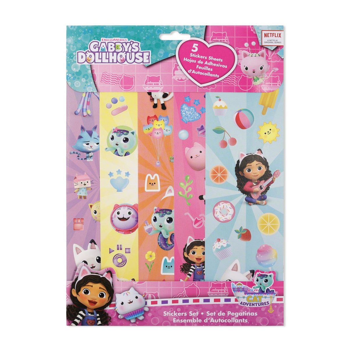 Pre School 5 Piece Stickers Gabbys Dollhouse Red Set GD00030