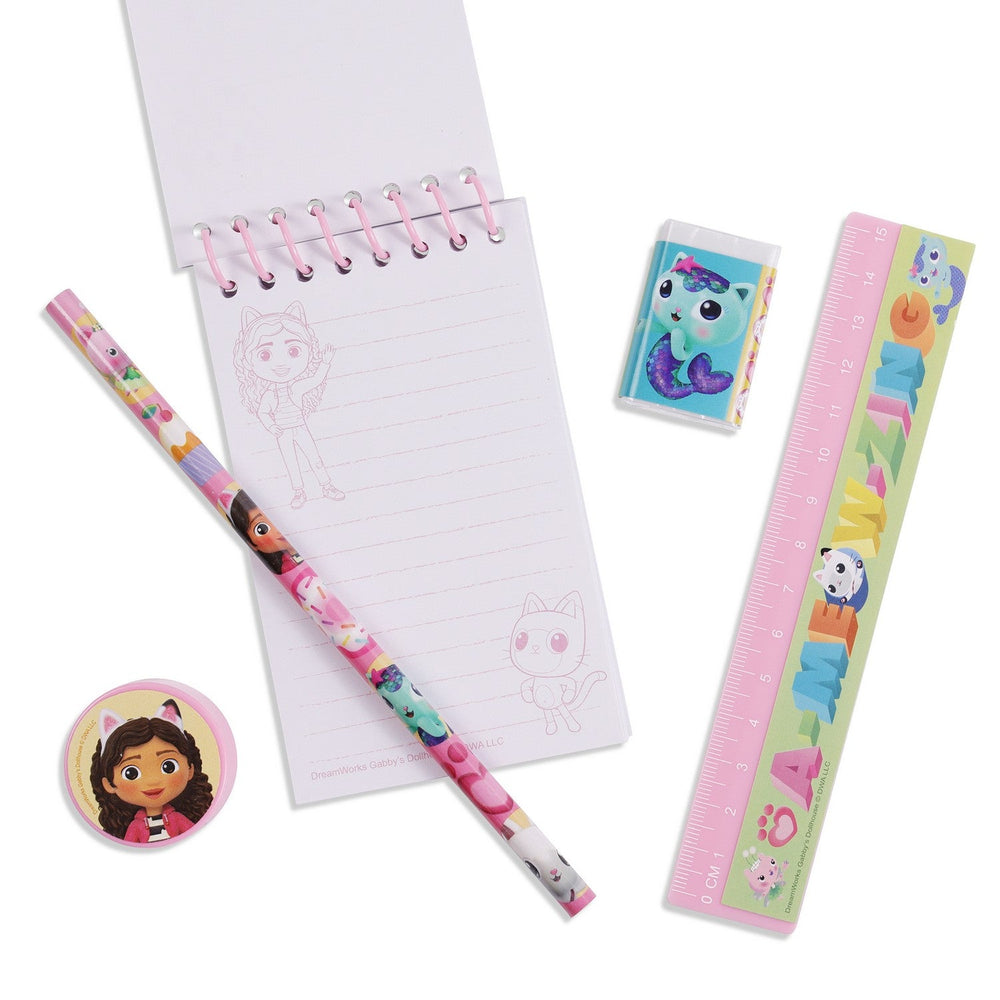 Pre School 5 Pieces Set Gabbys Dollhouse Stationery GD00036