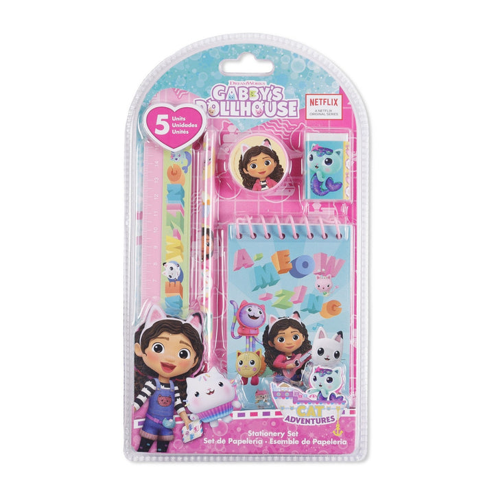 Pre School 5 Pieces Set Gabbys Dollhouse Stationery GD00036