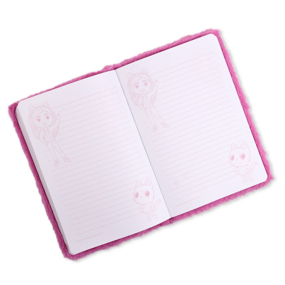 Pre School Gabbys Dollhouse Gabby'S A5 Plush Pink Notebook GD00063