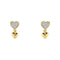 9ct Yellow Gold Diamond Earrings GE2505C
