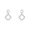 9ct White Gold Diamond Earrings GE2508C