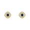9ct Yellow Gold Blue Sapphire Earrings GE2509L