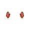9ct Yellow Gold Red Garnet Earrings GE2511R