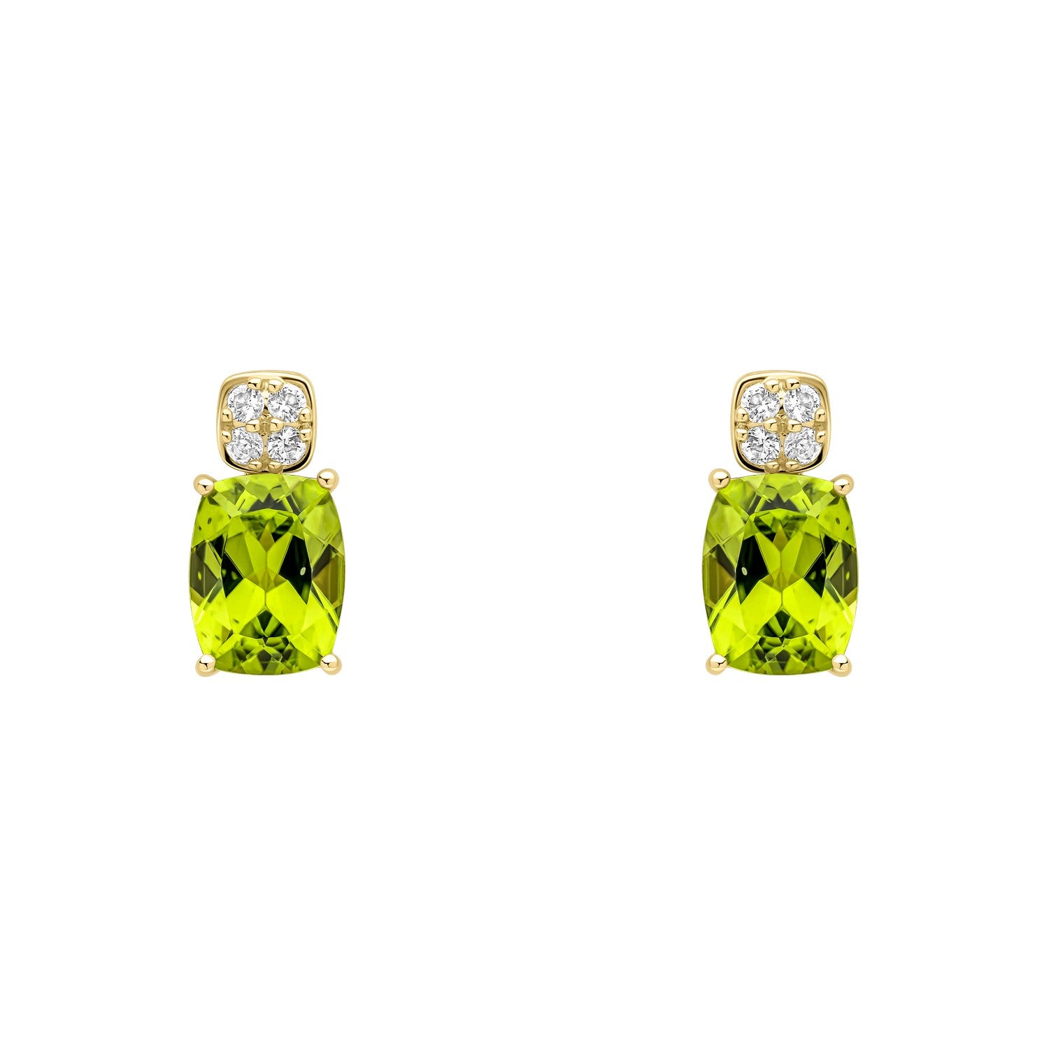 9ct Yellow Gold Peridot Earrings GE2512G