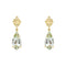9ct Yellow Gold Green Quartz Earrings GE2515G