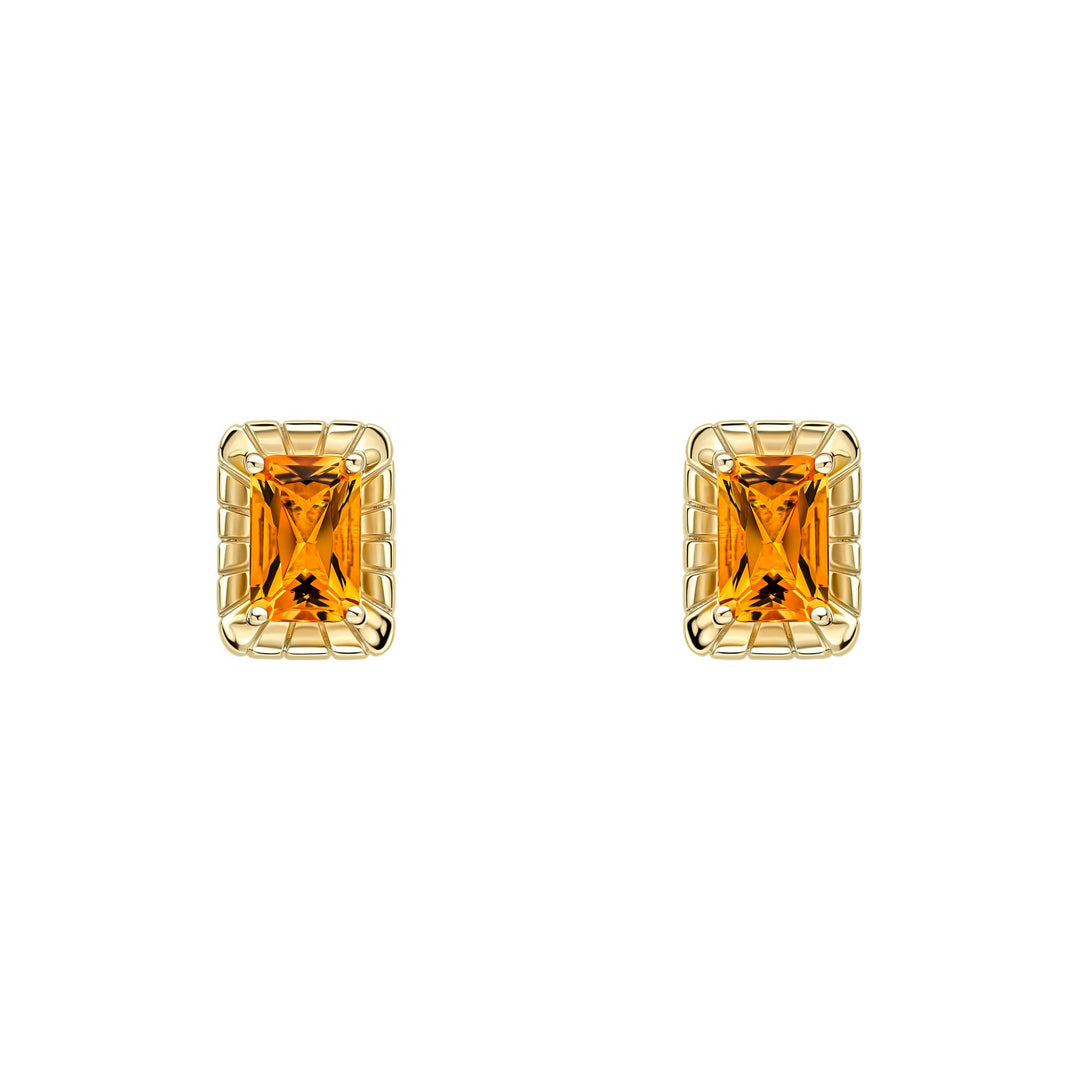 9ct Yellow Gold Citrine Earrings GE2517R