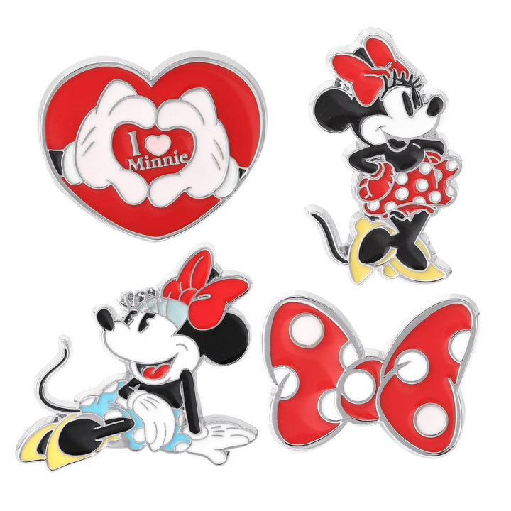 Disney Mickey & Minnie 4 Pcs Mouse Pin Red Set GH00091L.PH