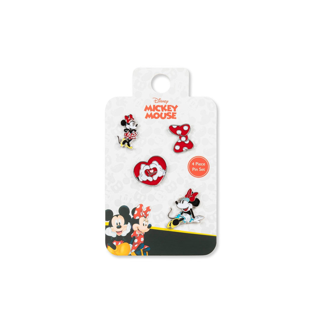 Disney Mickey & Minnie 4 Pcs Mouse Pin Red Set GH00091L.PH