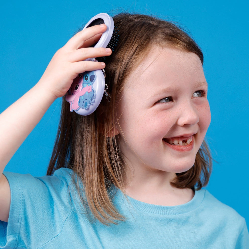 Disney Stitch & Angel Hairbrush Mirror Keyring GH00218RL PH