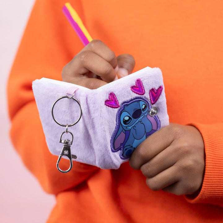Disney Stitch Pink Mini Note Pad Key Purple Chain GH00340RL.PH