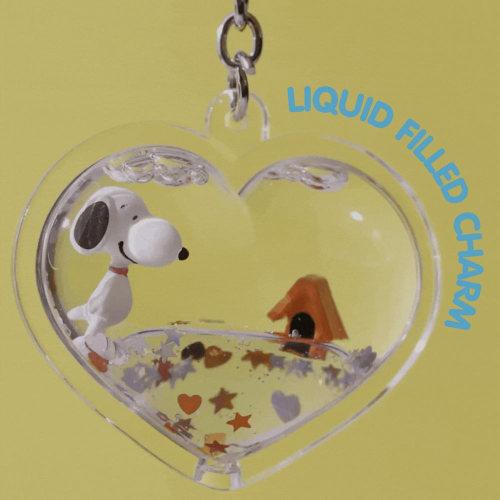 Collectable Peanuts Snoopy Heart Liquid Keychain GH00514RL PH