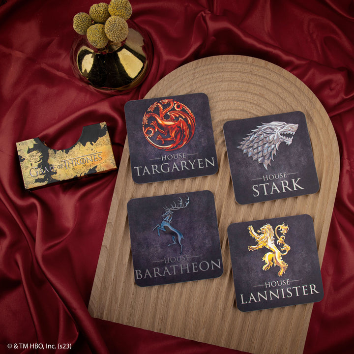 Game Of Thrones Set Of 4 Game Of Thrones Coasters CR4160