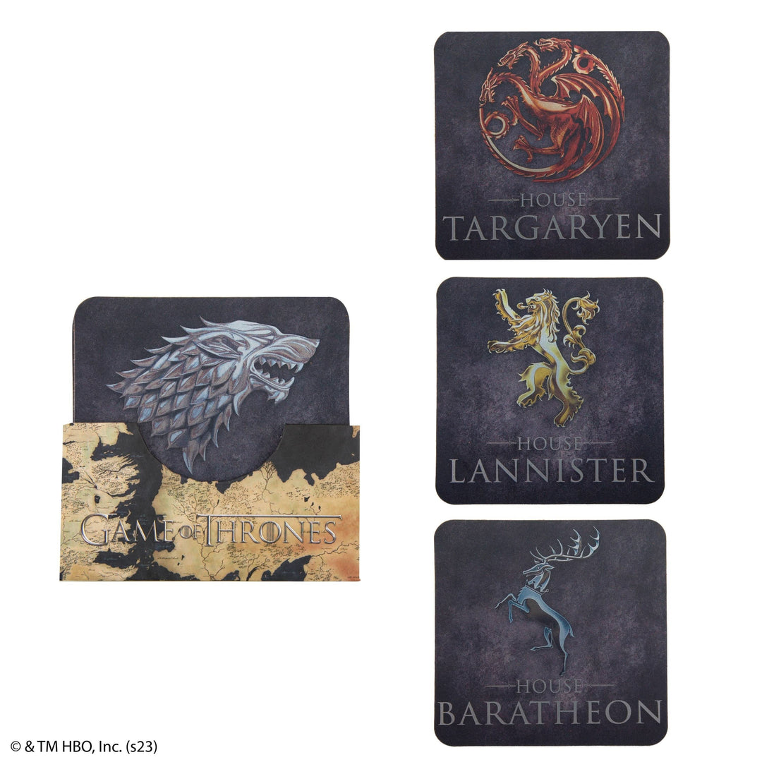 Game Of Thrones Set Of 4 Game Of Thrones Coasters CR4160