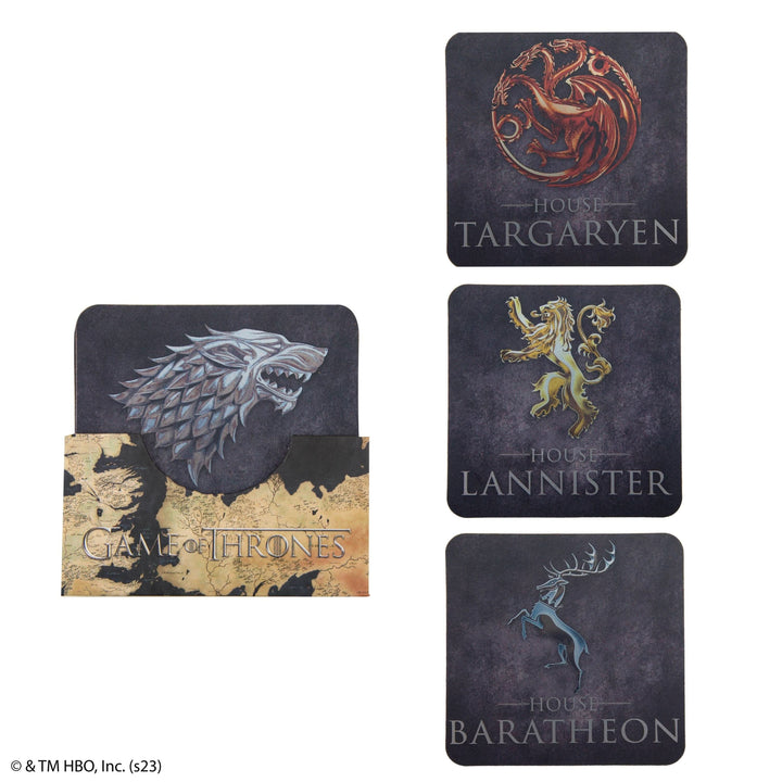 Game Of Thrones Set Of 4 Game Of Thrones Coasters CR4160