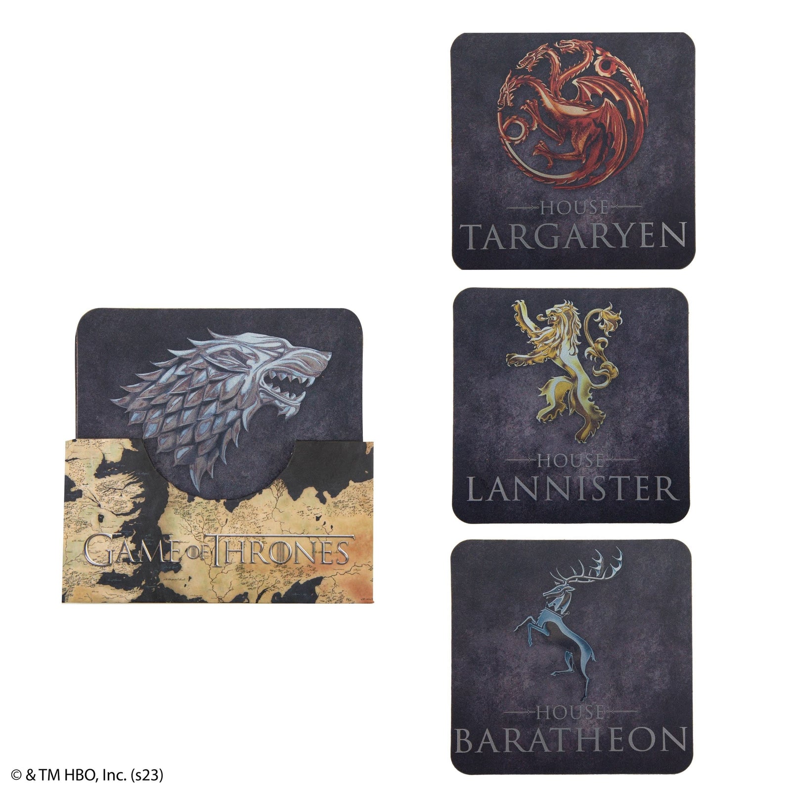 Game Of Thrones Set Of 4 Game Of Thrones Coasters CR4160