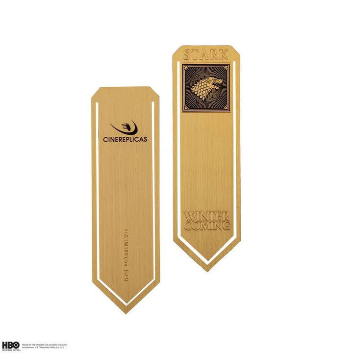 Game Of Thrones Set Of 4 Stark, Lannister, Baratheon And Targaryen Metal Bookmarks MAP5373