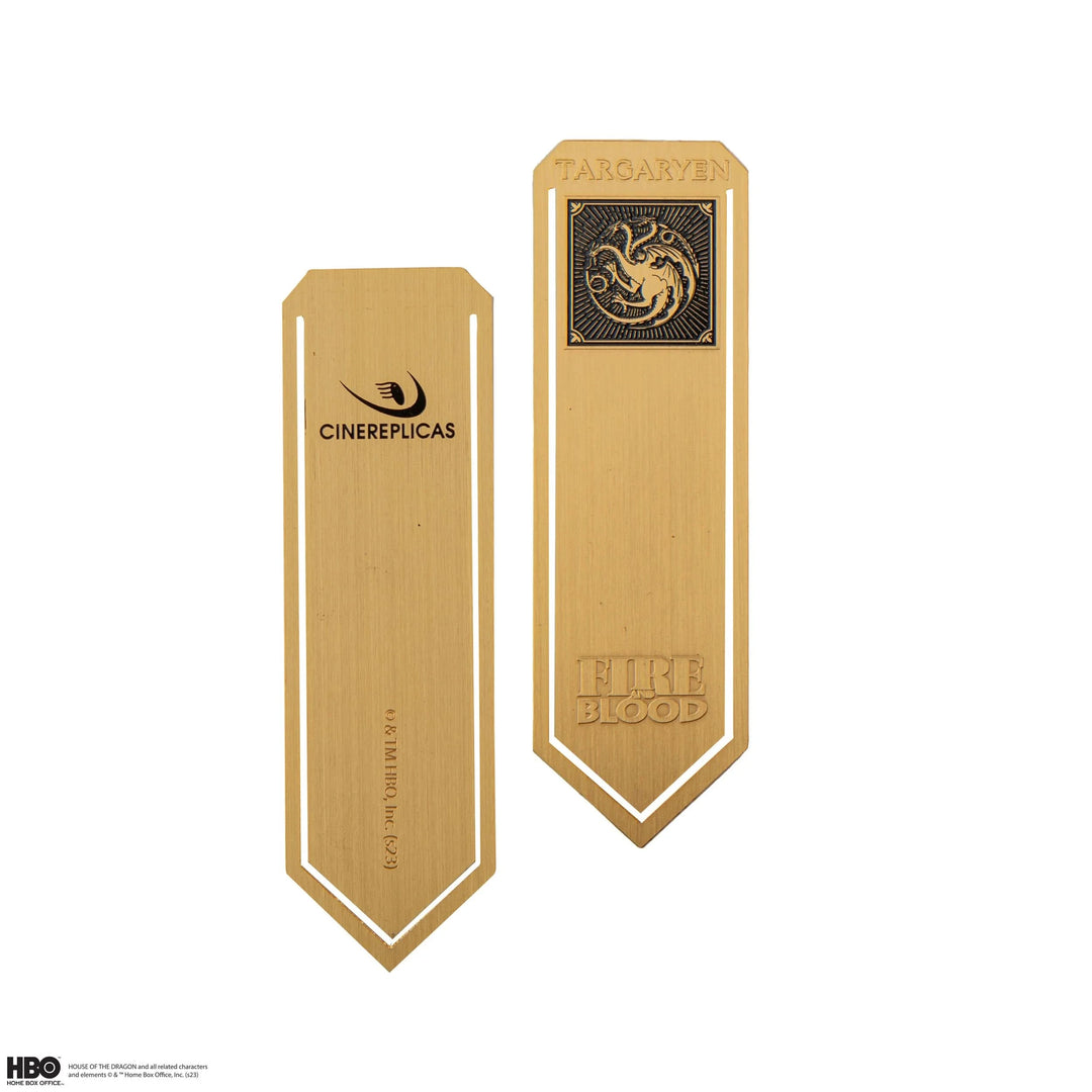 Game Of Thrones Set Of 4 Stark, Lannister, Baratheon And Targaryen Metal Bookmarks MAP5373