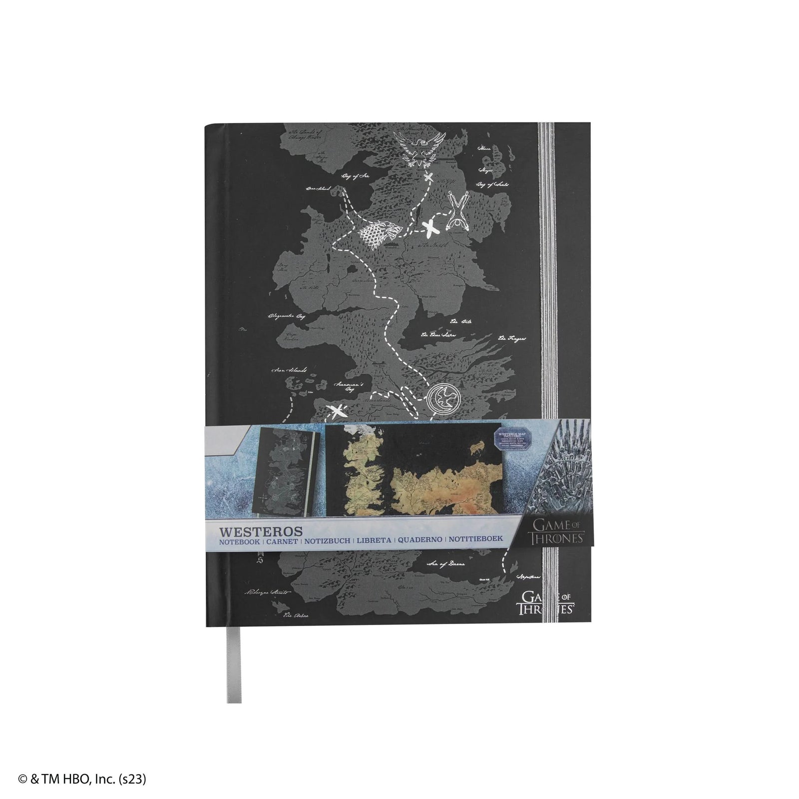Game Of Thrones Westeros Hardcover Notebook With Foldable Map MAP5120