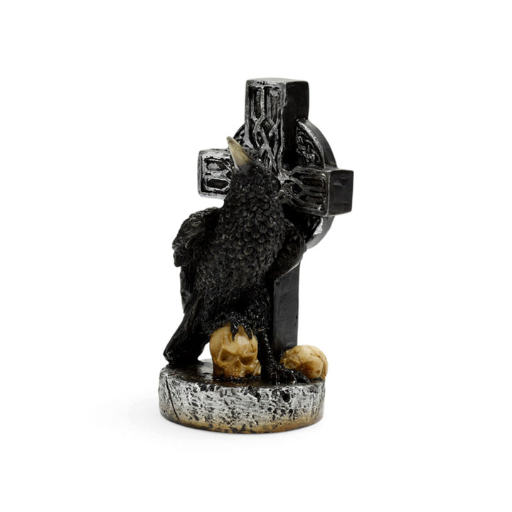Raven with Celtic Cross & Skulls GOTH66