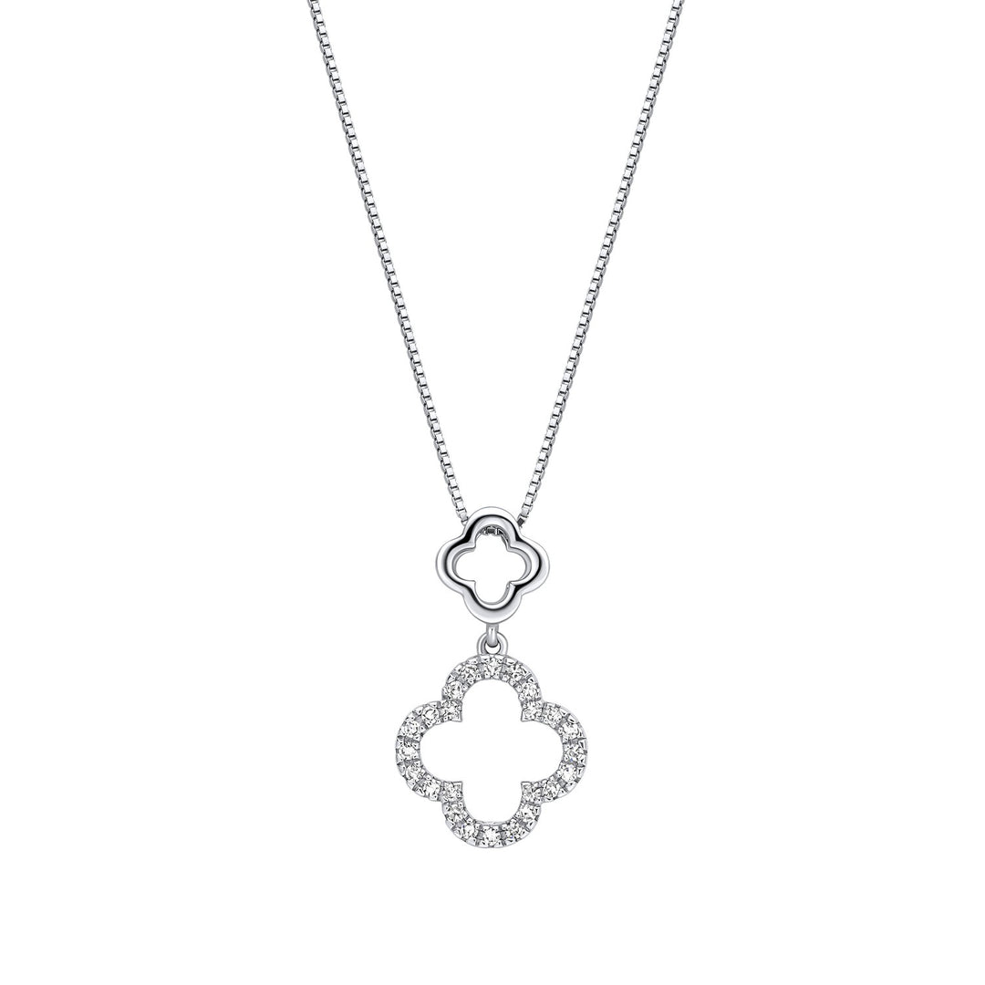 9ct White Gold Diamond Pendant GP2377C
