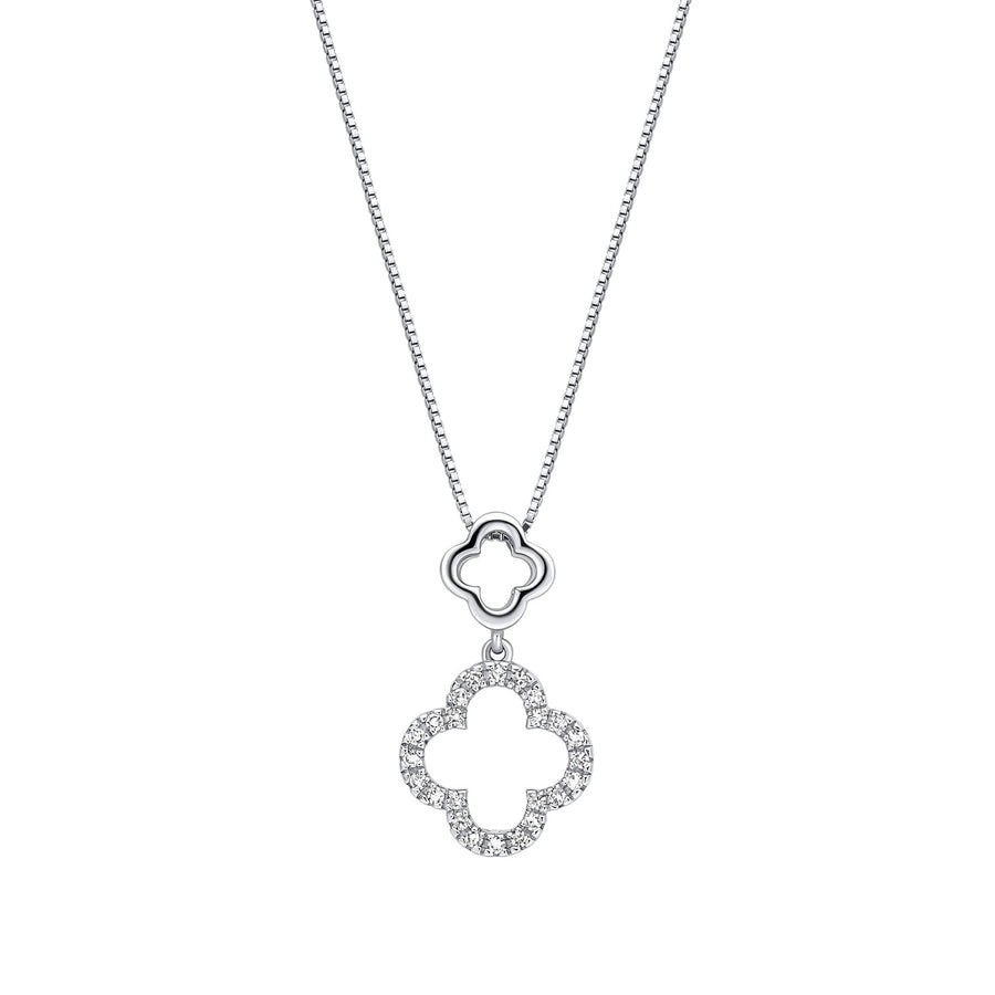 9ct White Gold Diamond Pendant GP2377C