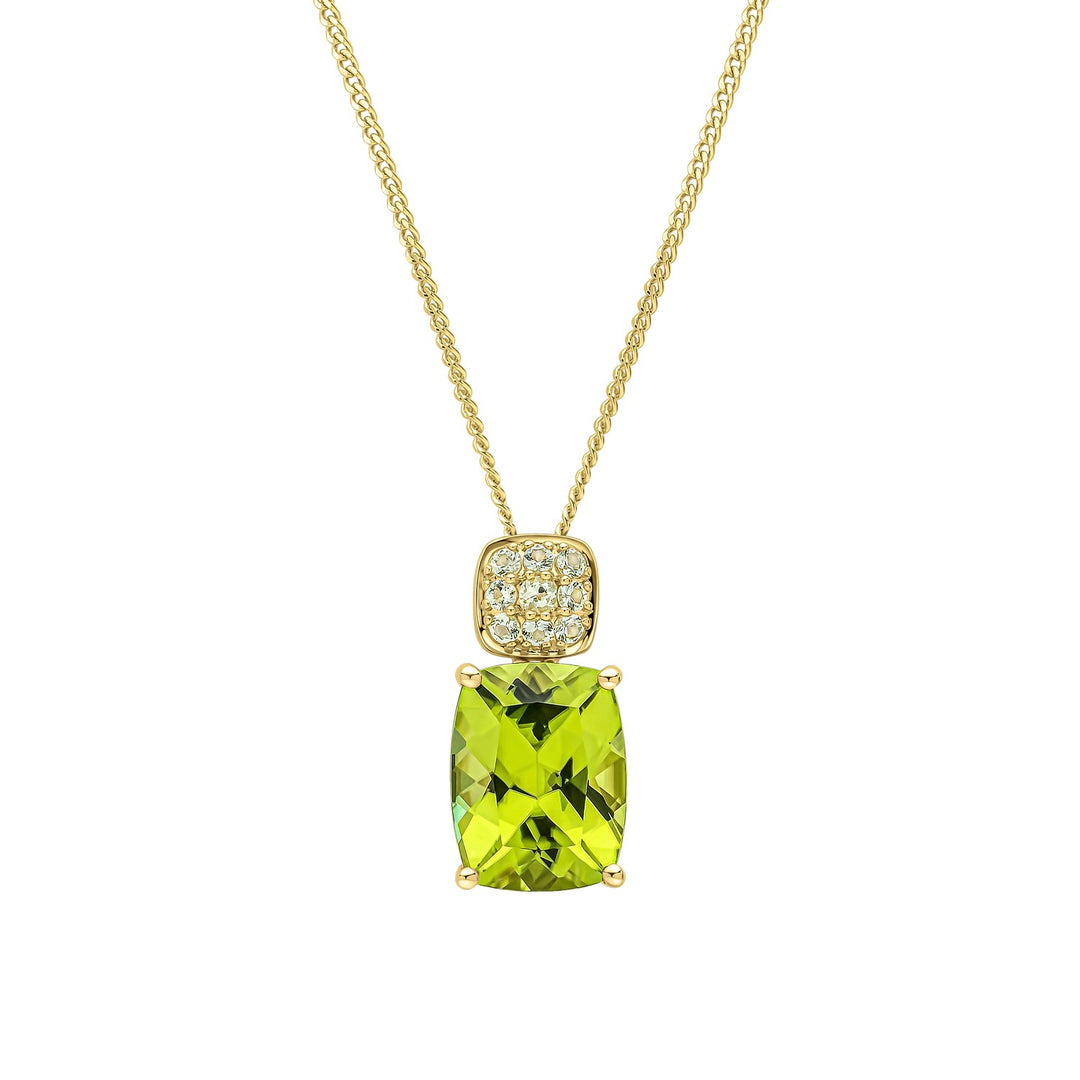 9ct Yellow Gold Peridot Pendant GP2382G