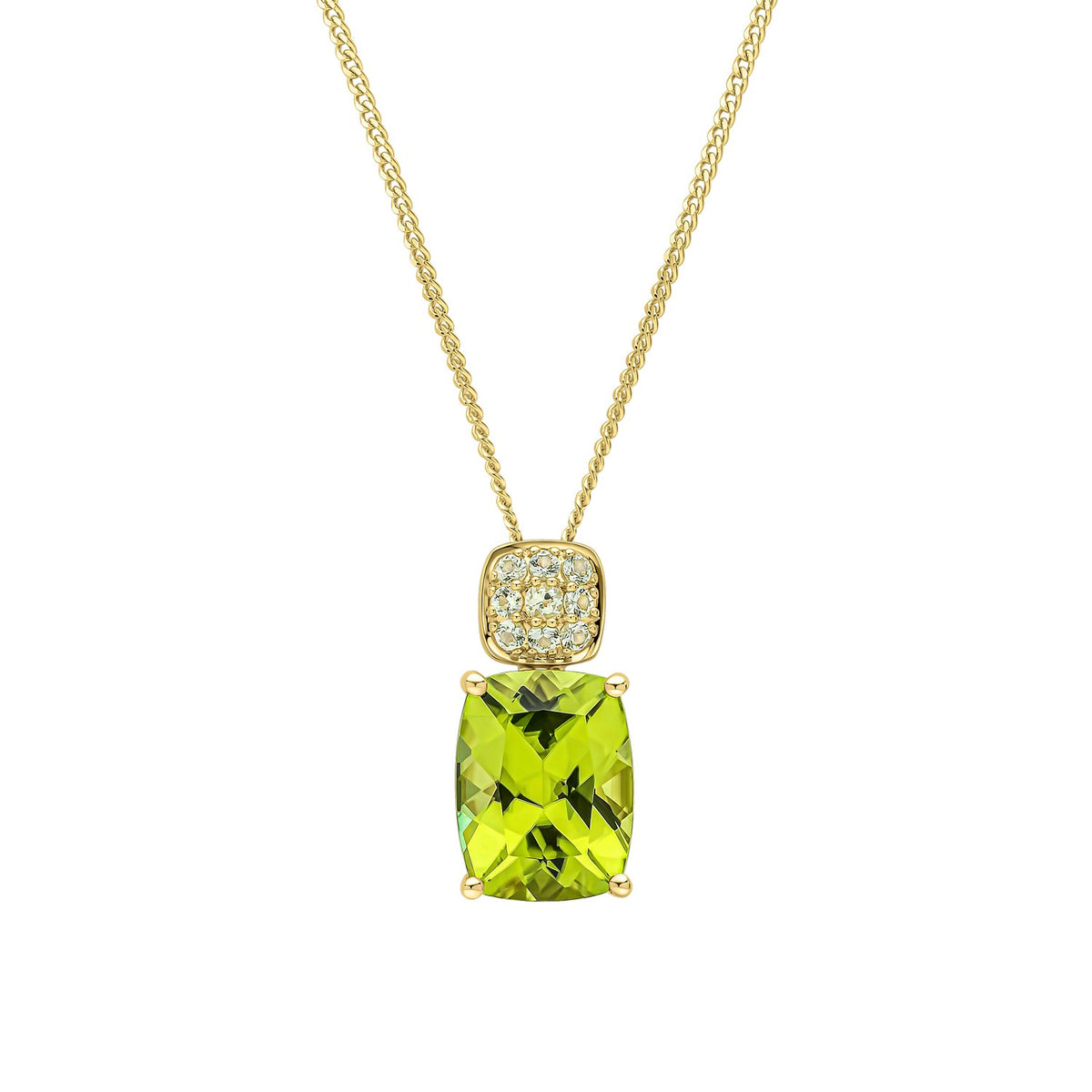 9ct Yellow Gold Peridot Pendant GP2382G