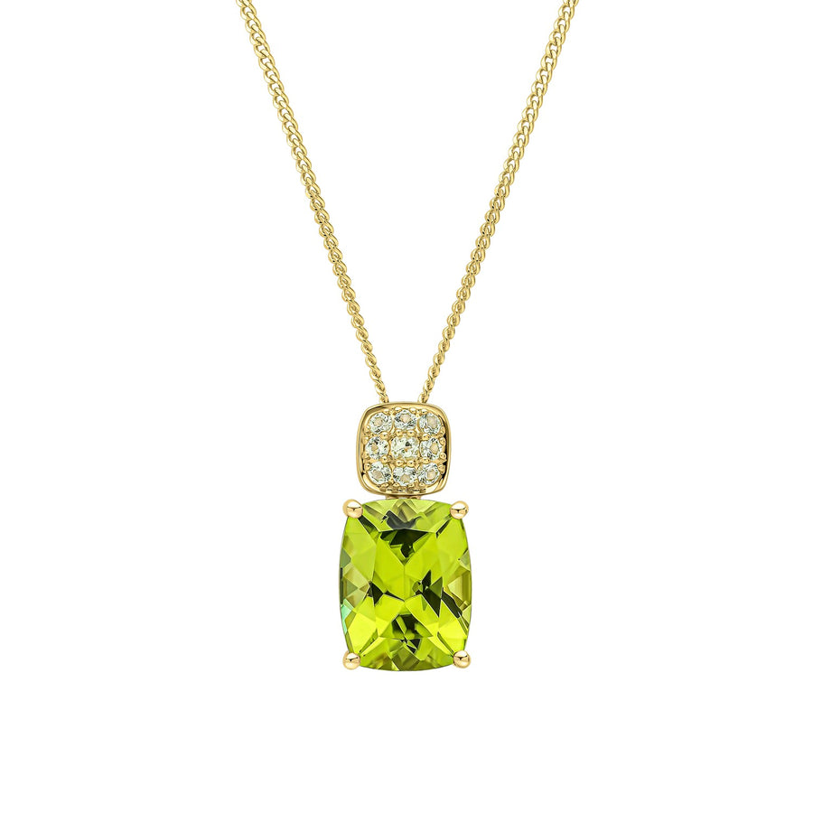 9ct Yellow Gold Peridot Pendant GP2382G