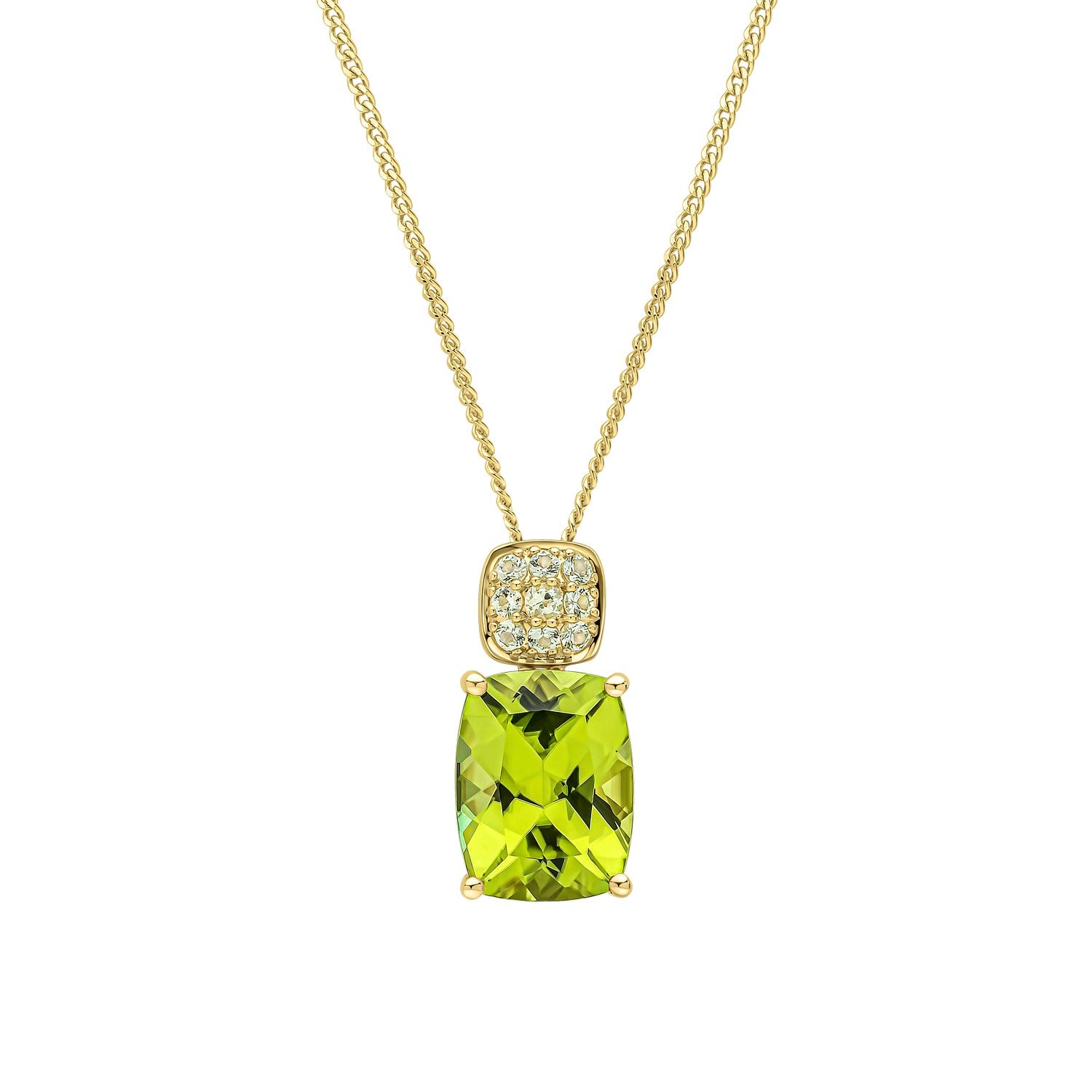 9ct Yellow Gold Peridot Pendant GP2382G