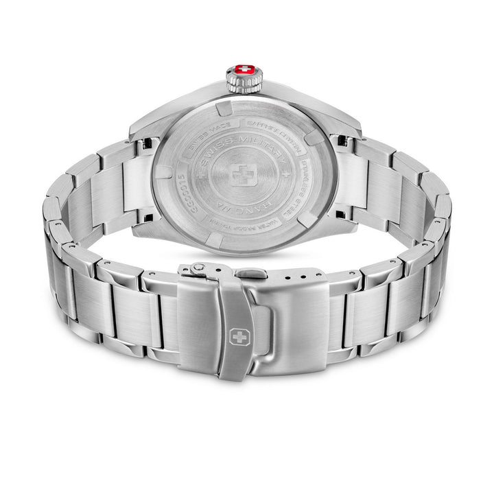 Swiss Military Greyhound Silver Black Watch SMWGG0001503