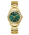 Guess Ritzy Women’s 36mm Gold Tone Green Dial Watch GW0685L5