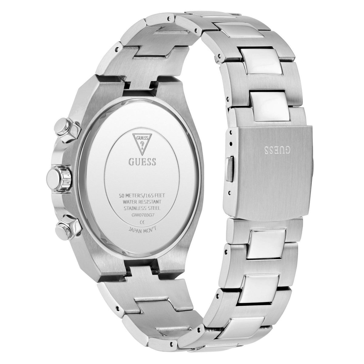 Guess Men’s Equity Red Dial Bracelet Watch GW0703G7