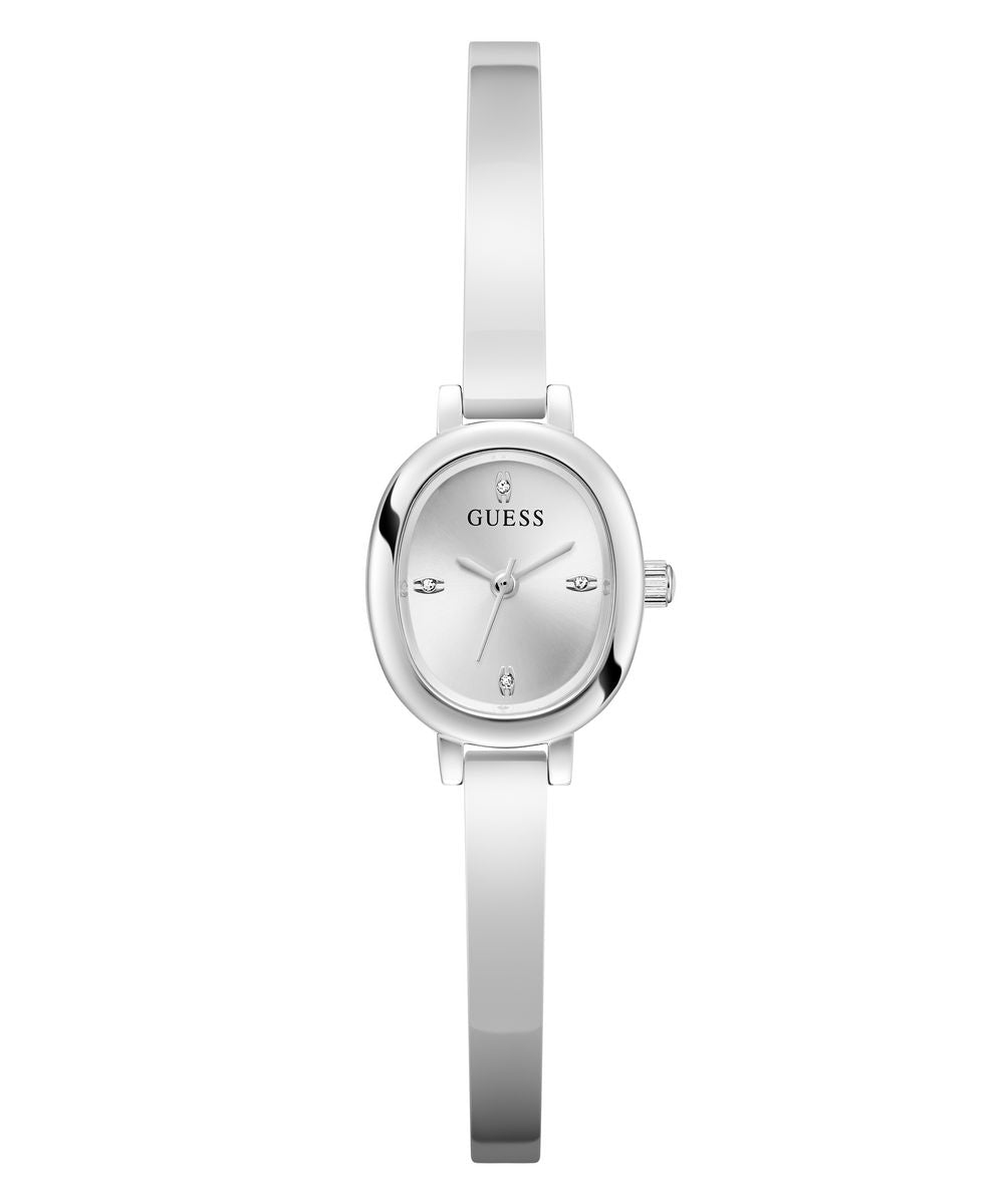 Guess Penelope Women’s Silver Tone Oval Bracelet Watch GW0924L1