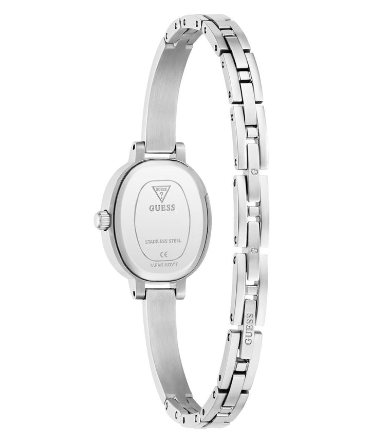 Guess Penelope Women’s Silver Tone Oval Bracelet Watch GW0924L1