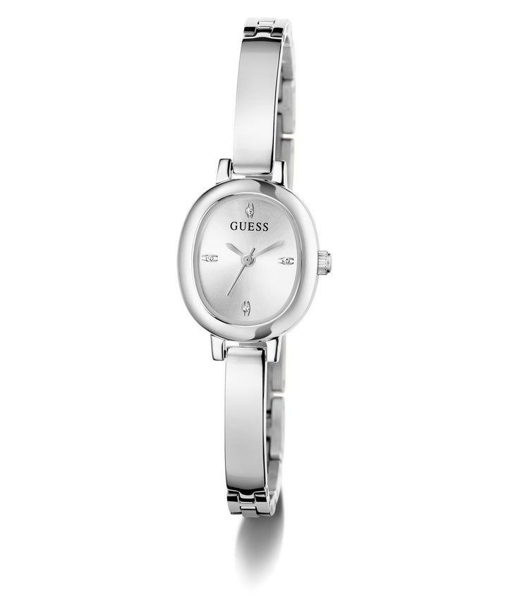 Guess Penelope Women’s Silver Tone Oval Bracelet Watch GW0924L1