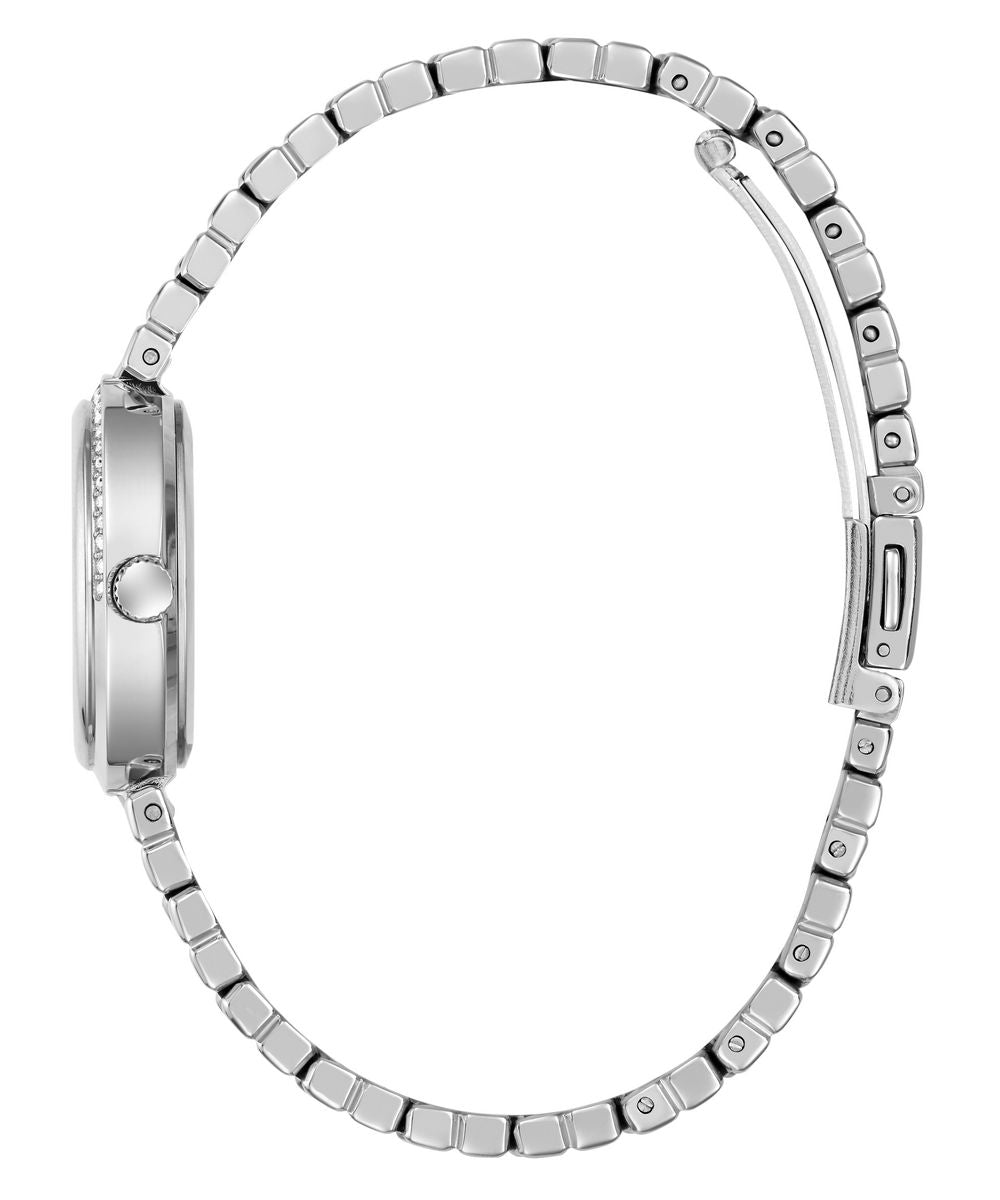 Guess Clara Women’s 28mm Silver Tone Green Dial Bracelet Watch GW0930L1