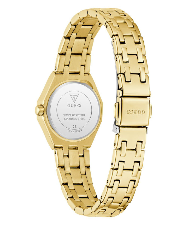Guess Pixie Women’s 25mm Gold Tone Champagne Dial Crystal Watch GW0931L2