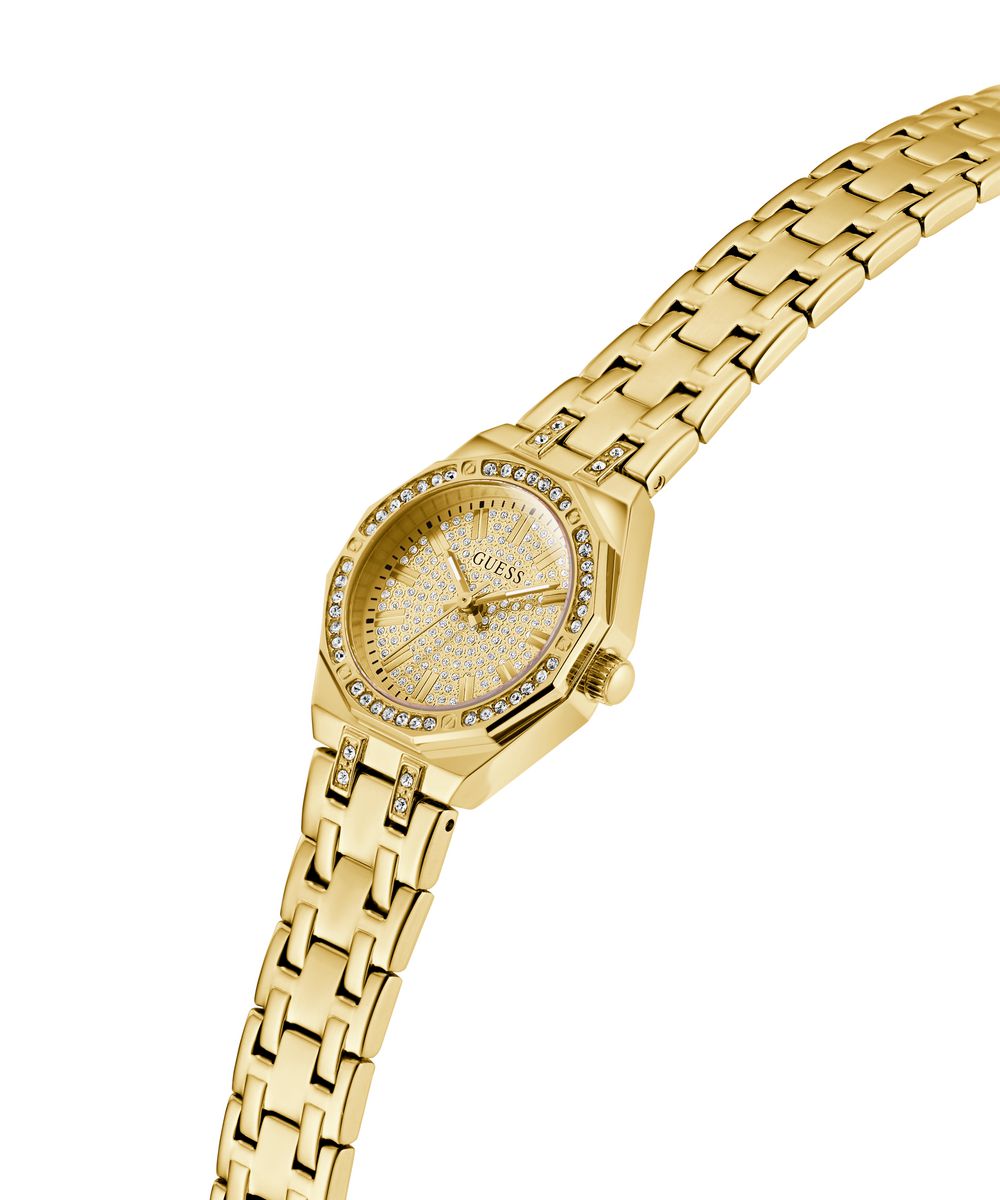 Guess Pixie Women’s 25mm Gold Tone Champagne Dial Crystal Watch GW0931L2