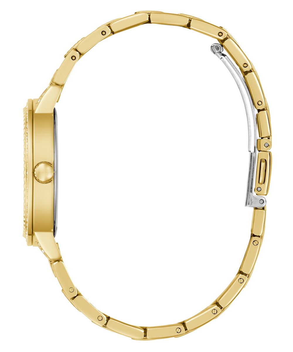 Guess Girlitude Women’s 34mm Gold Tone Crystal ‘G’ Logo Watch GW0944L2