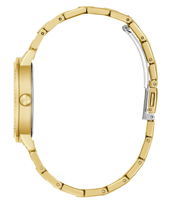 Guess Girlitude Women’s 34mm Gold Tone Crystal ‘G’ Logo Watch GW0944L2