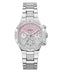 Guess Harlow Women’s 38mm Silver Tone Ombre Pink Glitter Multifunction Watch GW0950L1