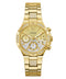 Guess Harlow Women’s 38mm Gold Tone Ombre Glitter Multifunction Watch GW0950L2