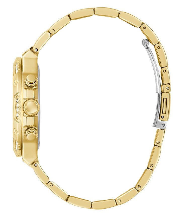Guess Harlow Women’s 38mm Gold Tone Ombre Glitter Multifunction Watch GW0950L2