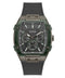 Guess Phoenix Men’s 51×44mm Gunmetal & Green Multifunction Silicone Watch GW0956G3