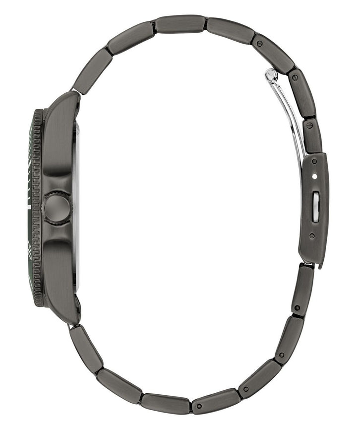 Guess Men’s 41mm Gunmetal Bracelet Green Dial Watch GW0968G3