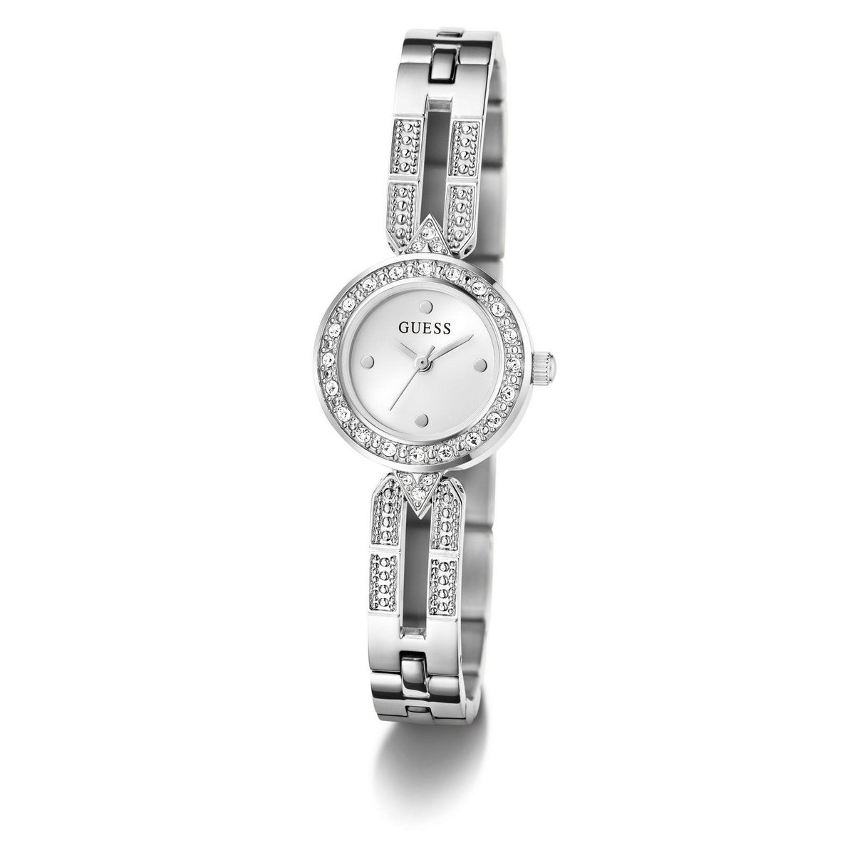 Guess Men’s Cassidy Silver Dial Bracelet Watch GW1016L1